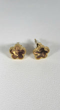 Boucles d'oreilles Trèfles Brown